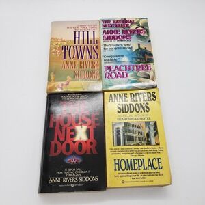Lot of 4 Anne Rivers Siddons Romance Paperback Books Hill Towns Homeplace & more